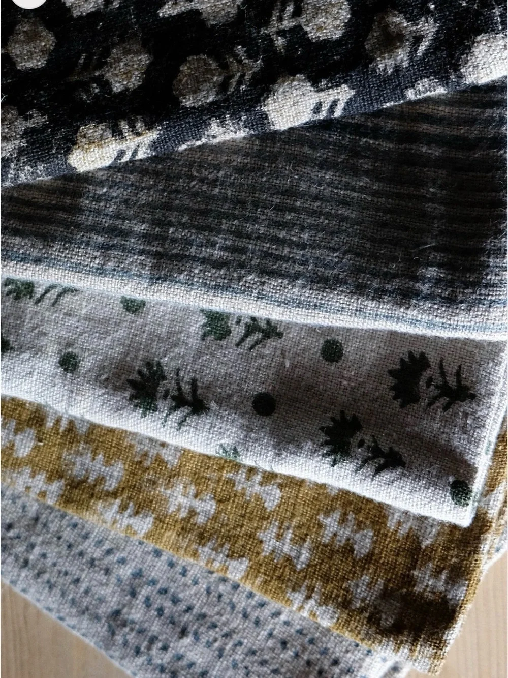 New🌟Terrain- Pari Olive Linen Napkins-Olive